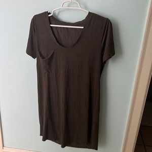 Soft Olive Green Tee Dress